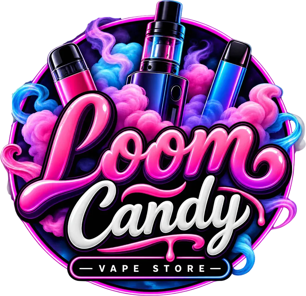 Loom Candy Vape Store neon logo, designed by Eire Tech