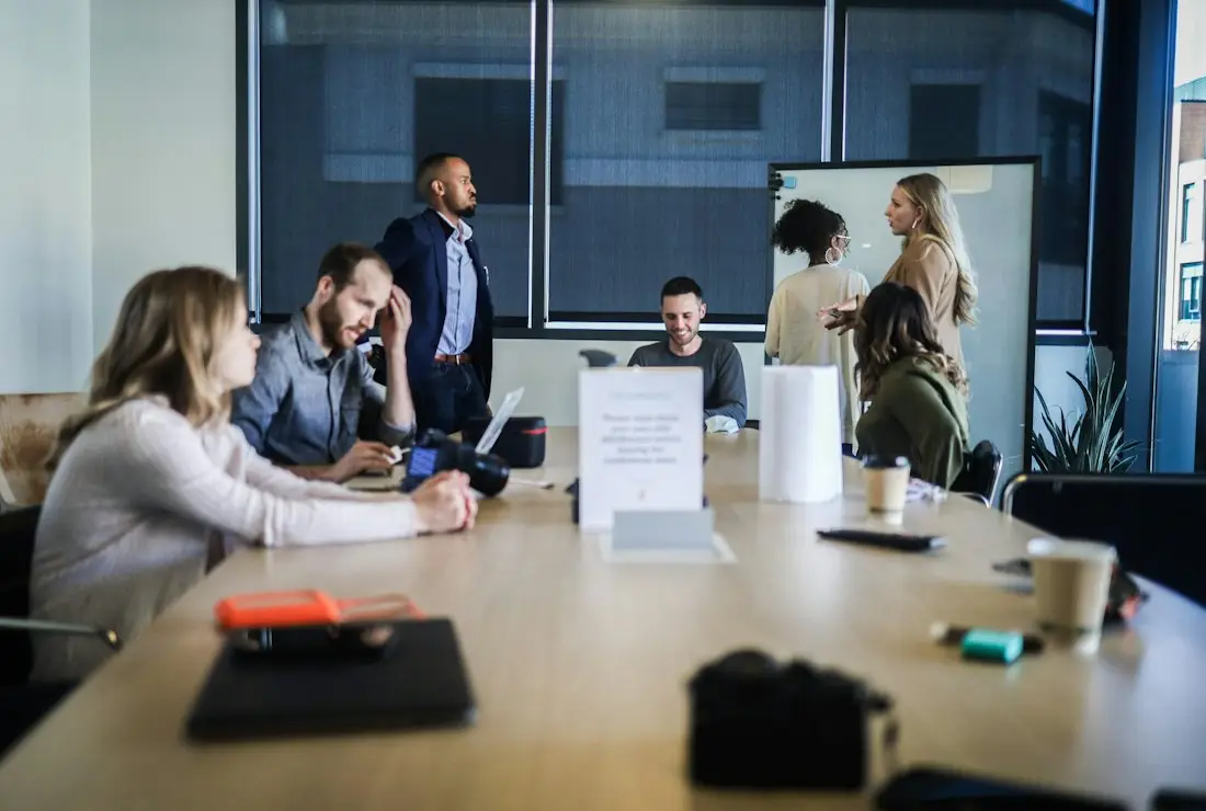 A planning session around a shared table