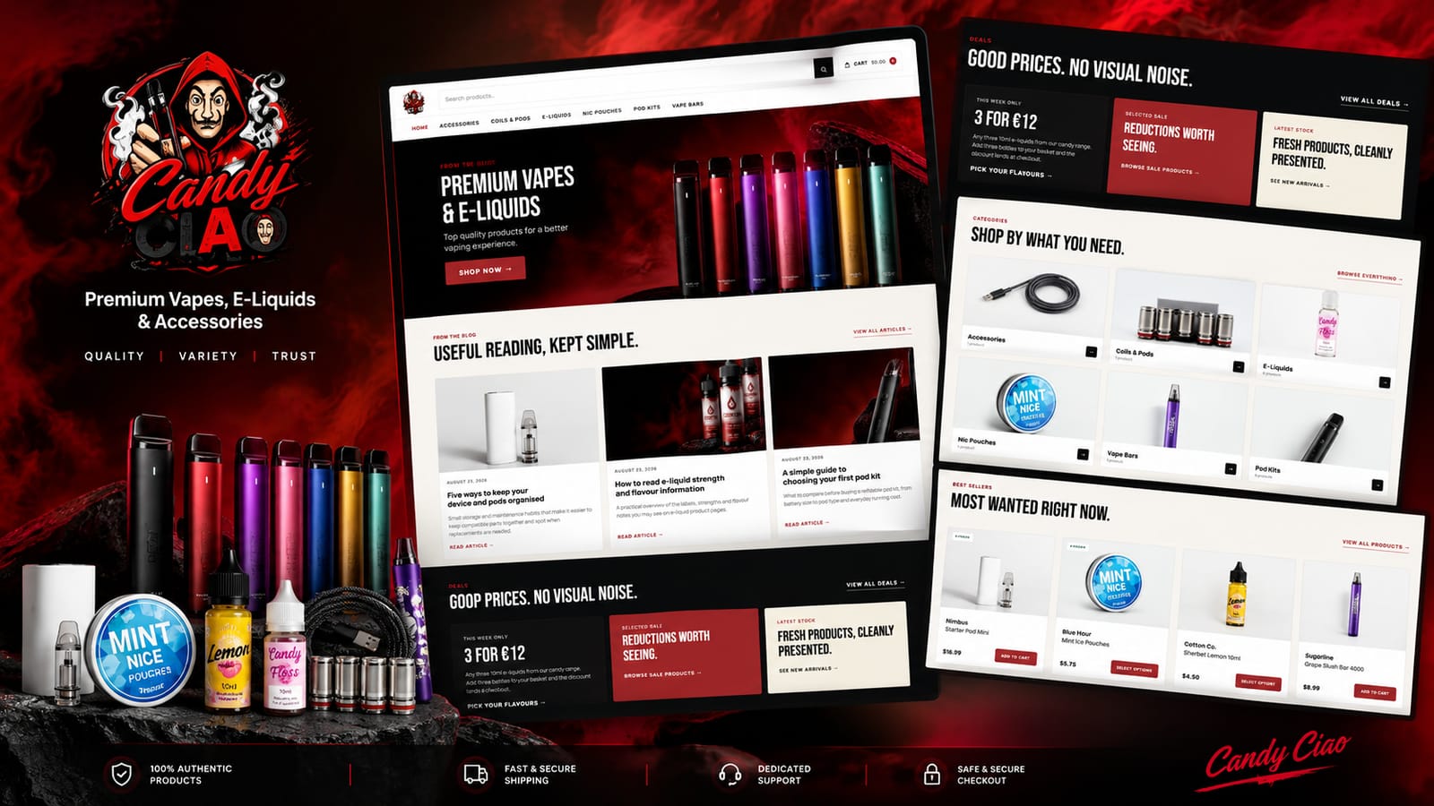 Candy Ciao: E-commerce · WooCommerce project by Eire Tech